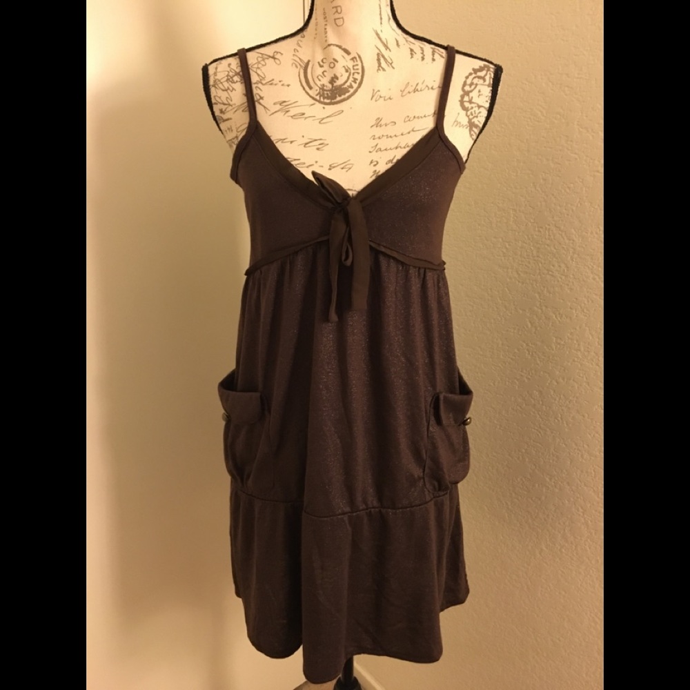 Fortune Cookies Brown Summer Dress Size M